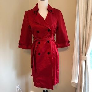 NWT red trench coat